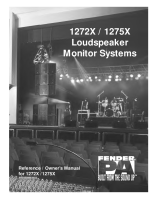 Fender 1272X-1275X-Loudspeaker-Monitor - Owners Manual